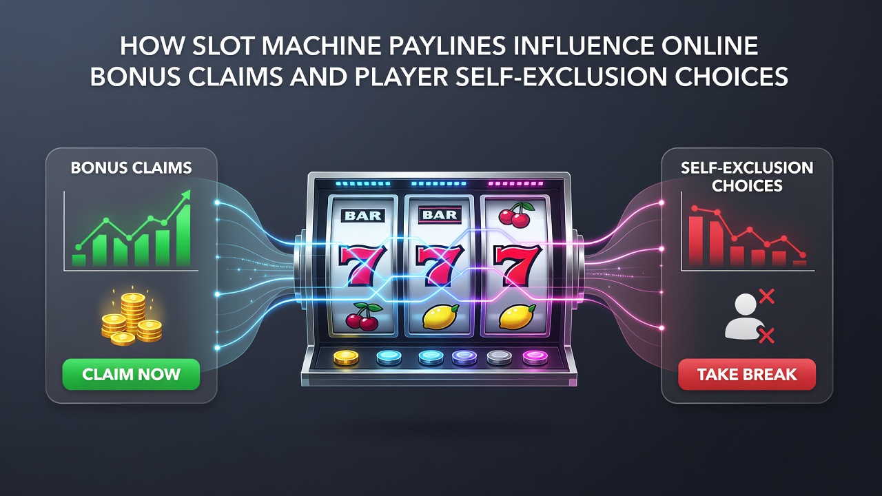 Graph illustrating correlation between payline count and self-exclusion request trends over time